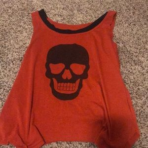 Red Skull Tank Top